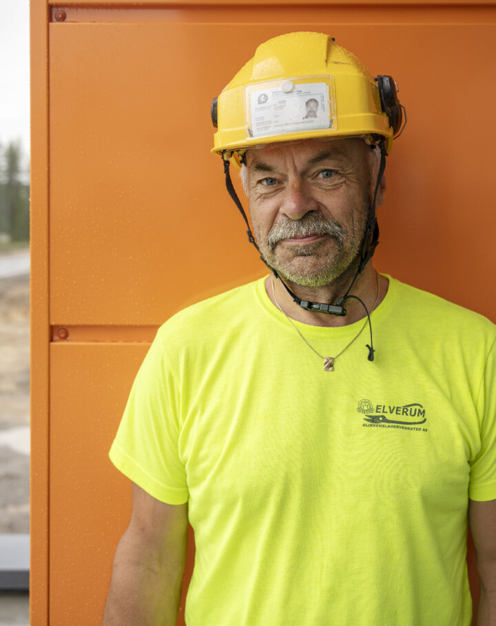 Eivin er blikkenslager hos Elverum Blikk
