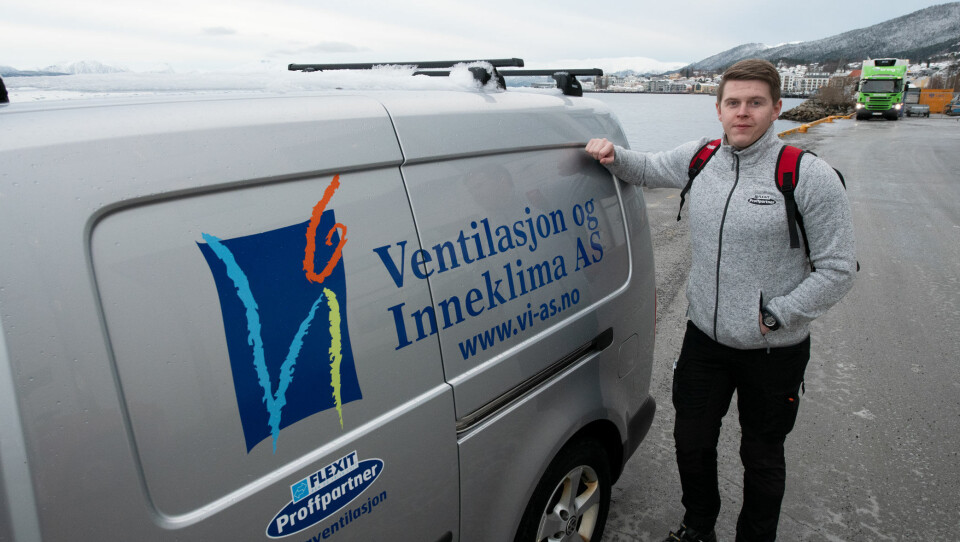 Aleksander Fossan tok med jobben til Molde da kjærligheten lokket ham sørover.