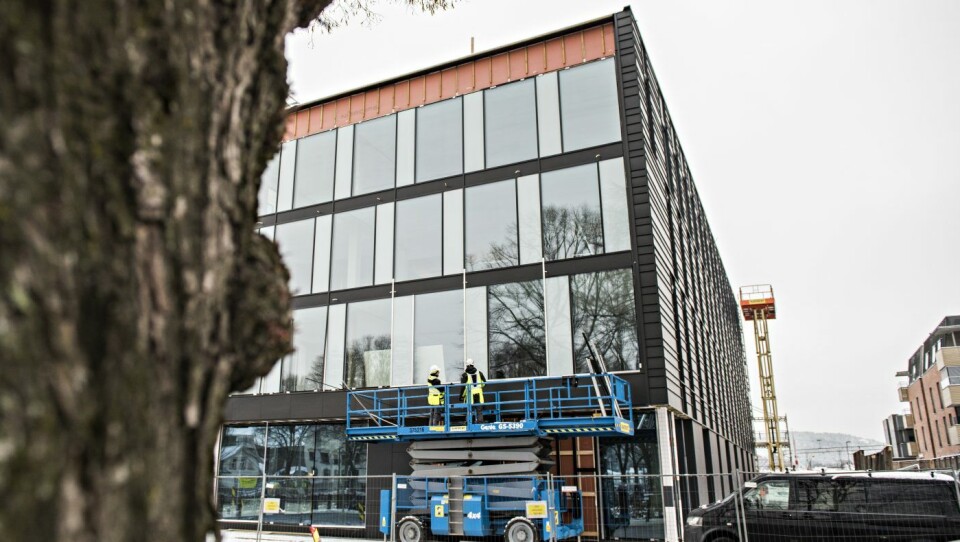 Et av prosjektene som Erling Freitag har hatt er dette bygget i Porsgrunn med hotell og kontorbygg mot slutten av 2018.