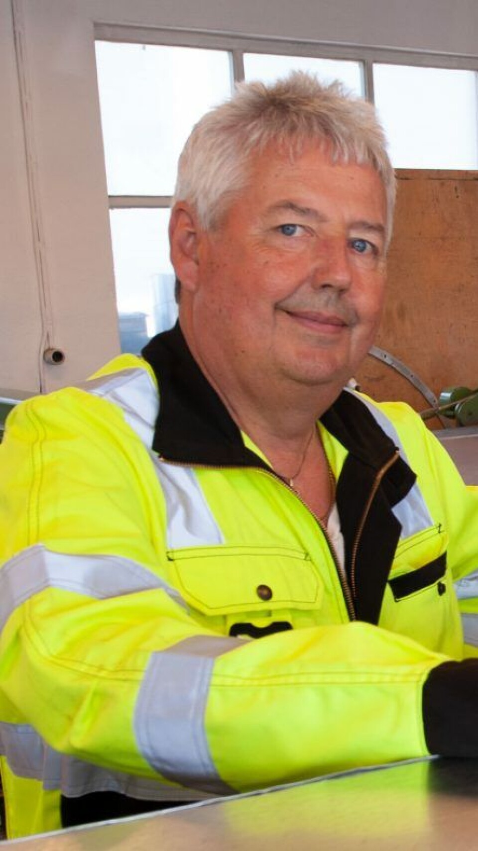 Tormod Hagren i Krogseth AS har god aktivitet, men har innført strenge smitteverntiltak.