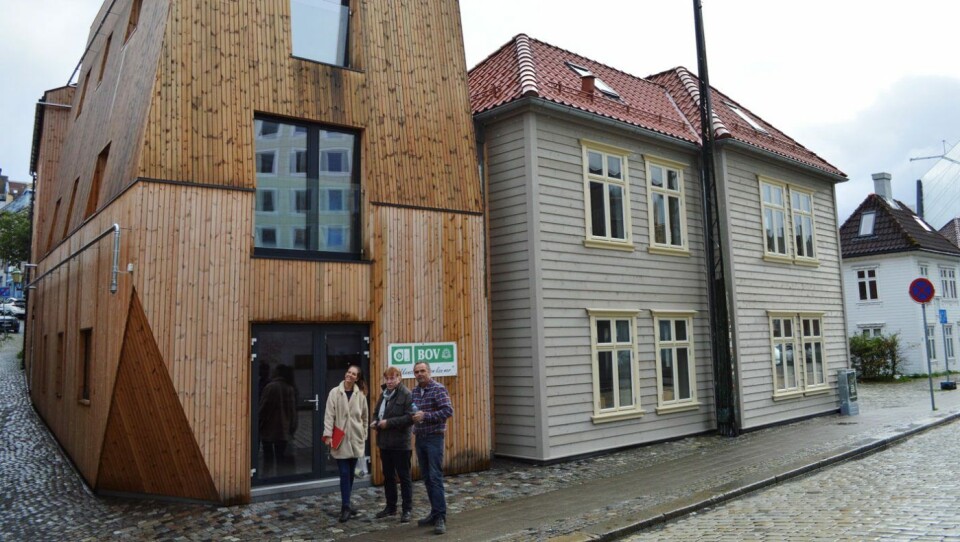 Gammelt hus er pusset opp og ny del bygd på til nytt senter for BOV.