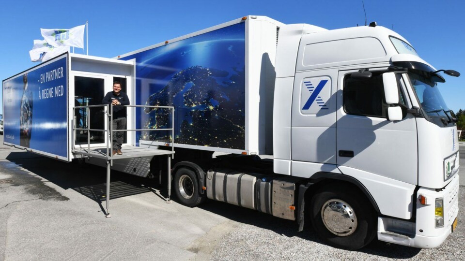 Sturla Ingebrigtsen er med hele veien landet rundt med denne traileren.Foto: Anders Tøsse, Vest Vind Media