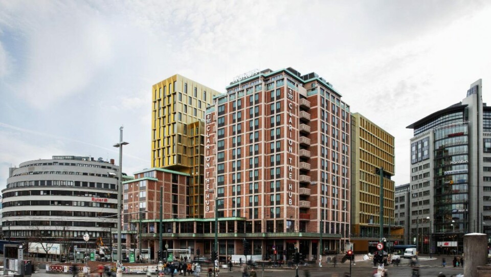The Hub, like ved Oslo S, er messehotell.Foto: Clarion