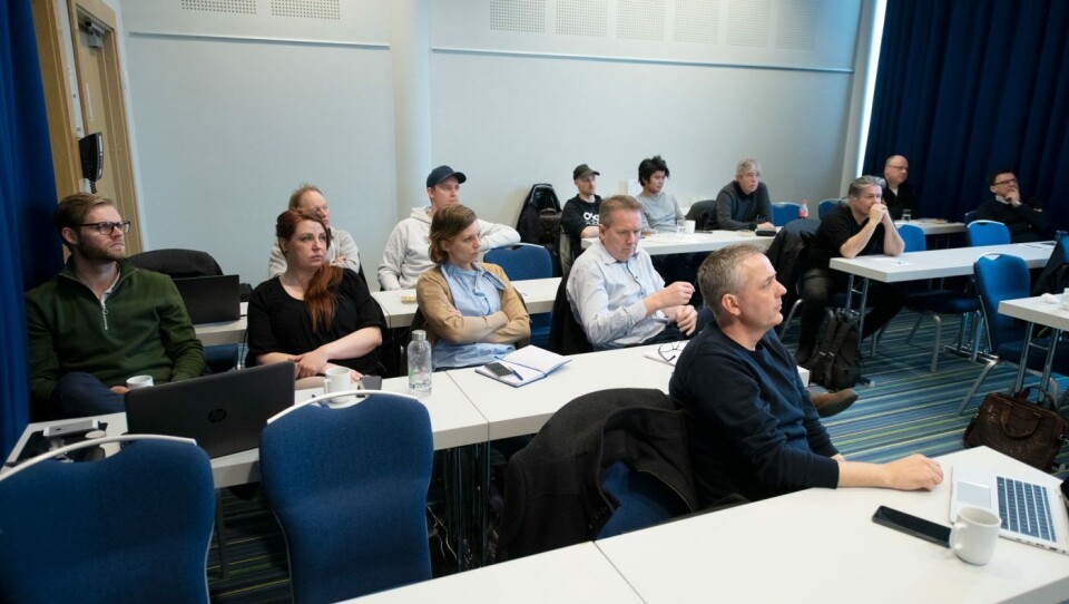 Møtedeltakerne under Fagdag som VBL arrangerte fulgte spent med på foredrag om Energismart.Foto: Anders Tøsse, Vest Vind Media