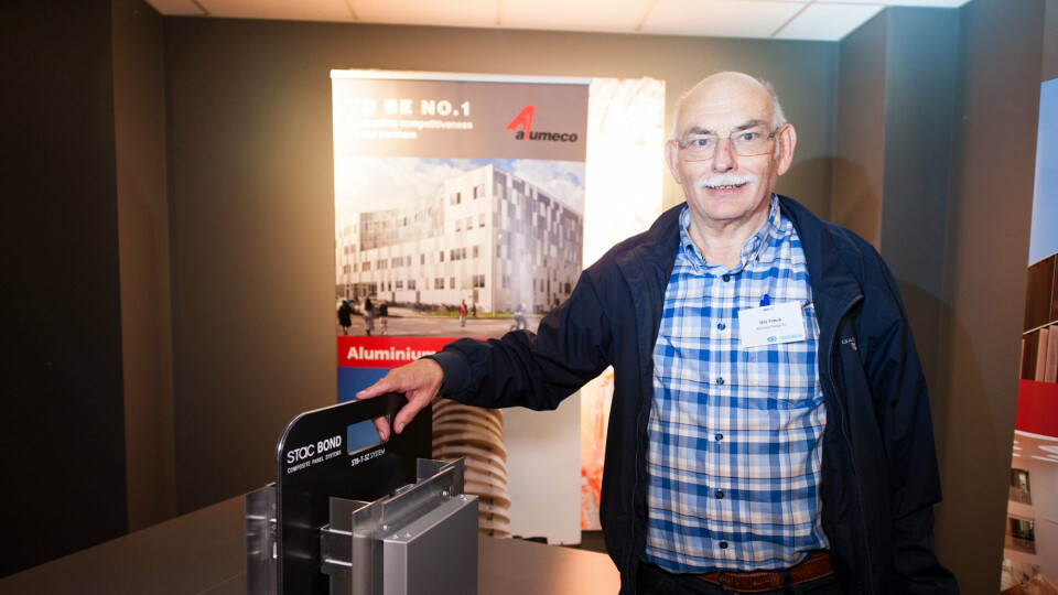 Nils Frøvik jobber aktivt med å markedsføre produkter fra Alumeco. Nils Frøvik jobber aktivt med å markedsføre produkter fra Alumeco.