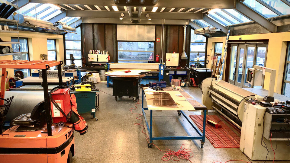 Fra verkstedet tar Bård Blikk arbeid med takjobber på Nordstrand, og har nok å gjøre. Fra verkstedet tar Bård Blikk arbeid med takjobber på Nordstrand, og har nok å gjøre.