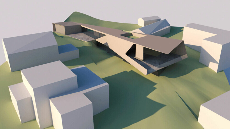 Arkitekttegnet bolig i Tromsø.Illustrasjon: Stinessen Arkitektur