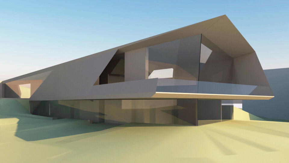 Slik ser arkitekten Stinessen Arkitektur for seg den nye eneboligen i Tromsø. Slik ser arkitekten Stinessen Arkitektur for seg den nye eneboligen i Tromsø.