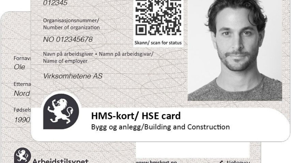 Mange dropper HMS-kortene og får gebyr for det.