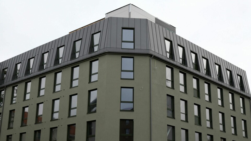 Godt synlig båndtekking slik som på dette bygget bidrar til positiv omtale i Trondheim.