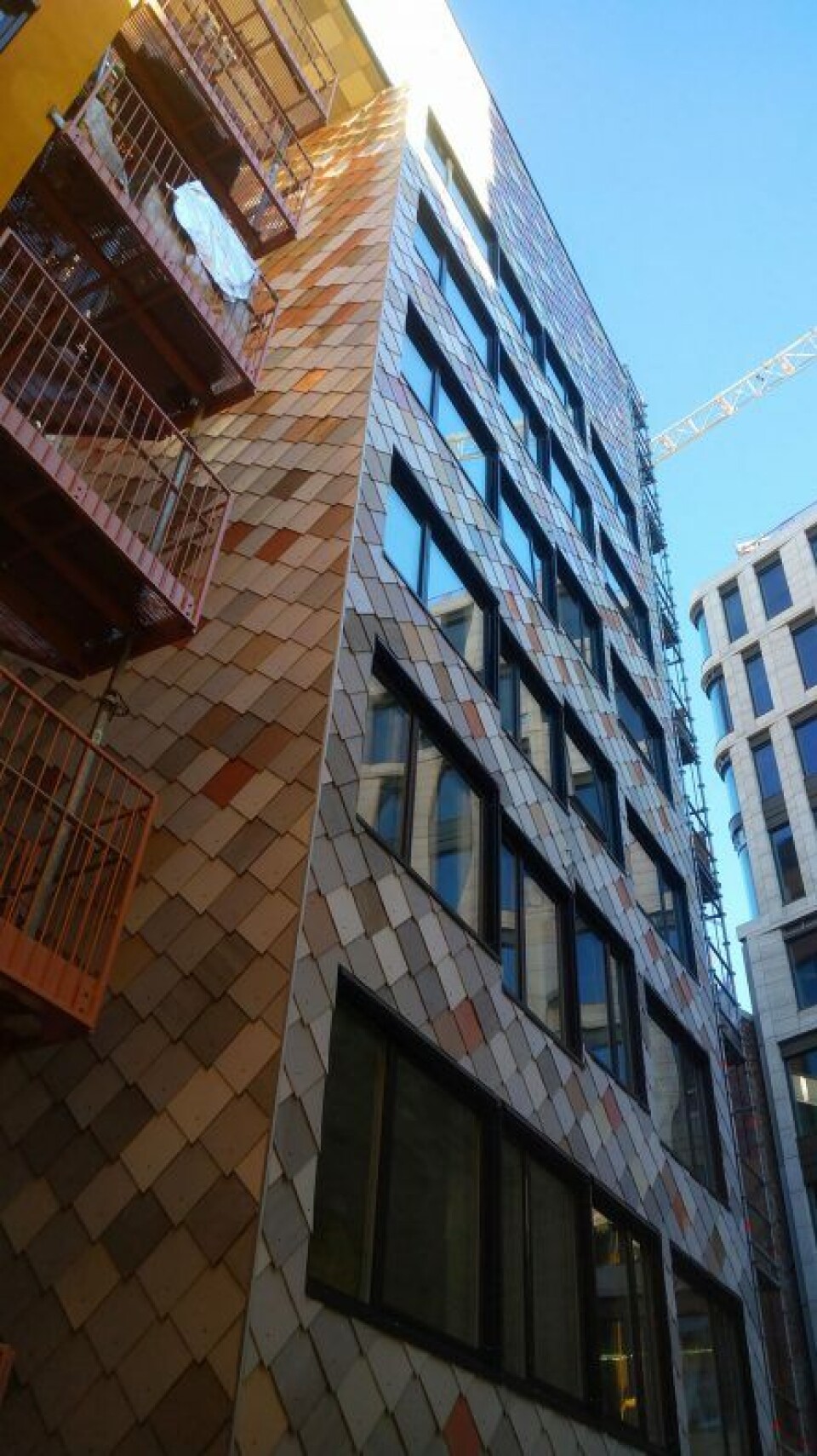 Alt på det nye bygget er bygd med brukte materialer.