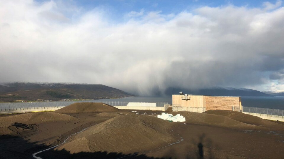 Et spesielt anlegg er bygd i Tromsø med tykk membran for å tåle vann og gåing.