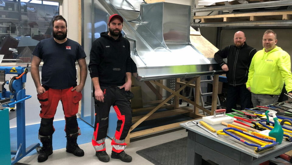 Sink på en paviljong ved Mannheimen i Rjukan er et av oppdragene for tiden.