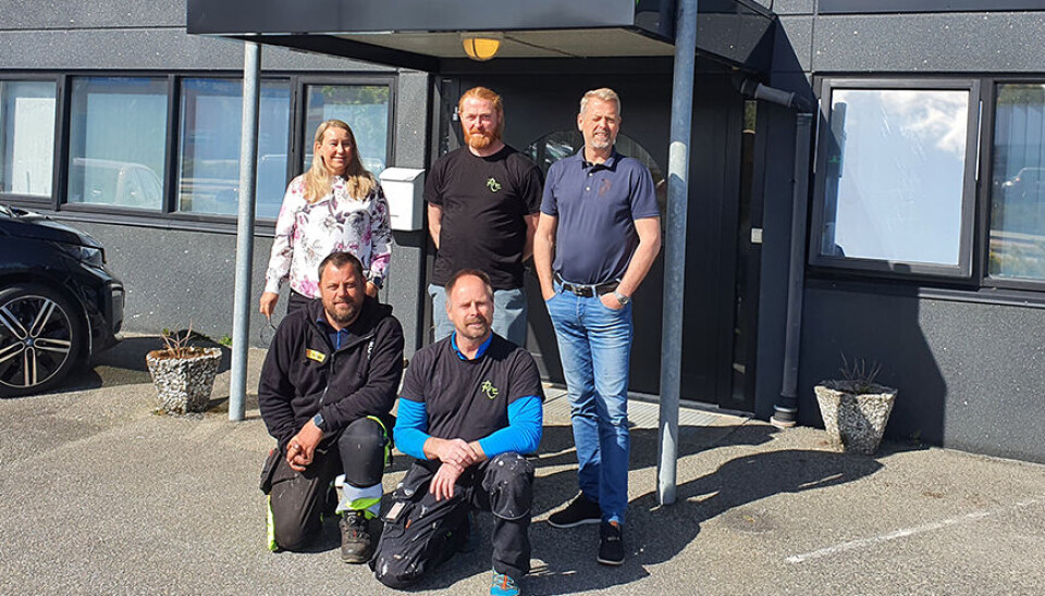 Gry Pedersen, Jørg Scholz, Yngve Kvia, Stig Kastmo og Kai Johannessen i RSM Fasade AS som nå blir en del av Fasadgruppen sammen med Rogaland Blikk AS.