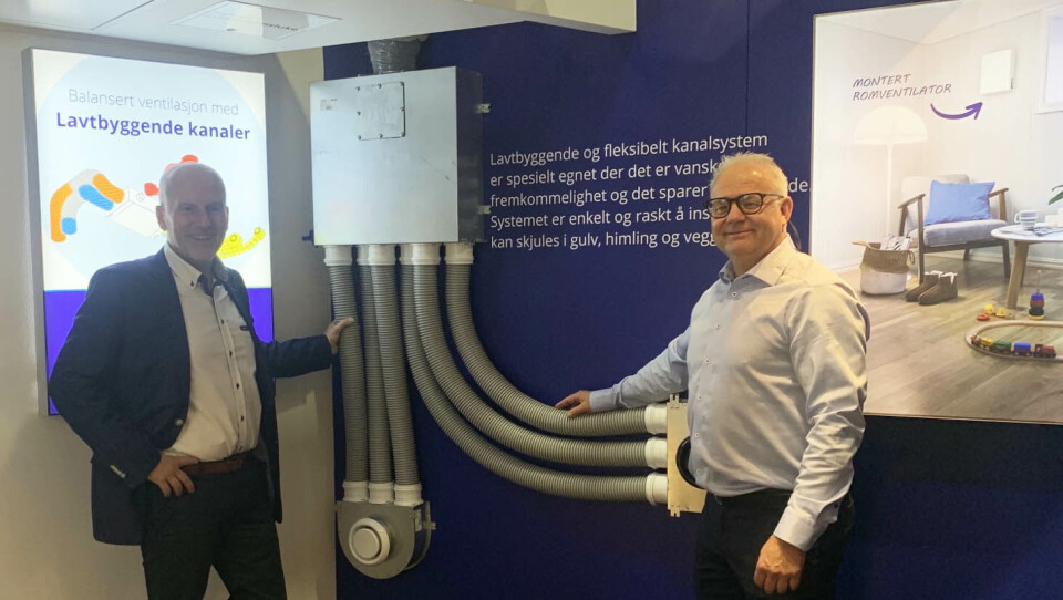 Administrerende direktør Knut Skogstad (t.v.) og distriktssjef Rune Huseby har store forventninger til sitt nye lavtbyggende kanalsystem. Administrerende direktør Knut Skogstad (t.v.) og distriktssjef Rune Huseby har store forventninger til sitt nye lavtbyggende kanalsystem.