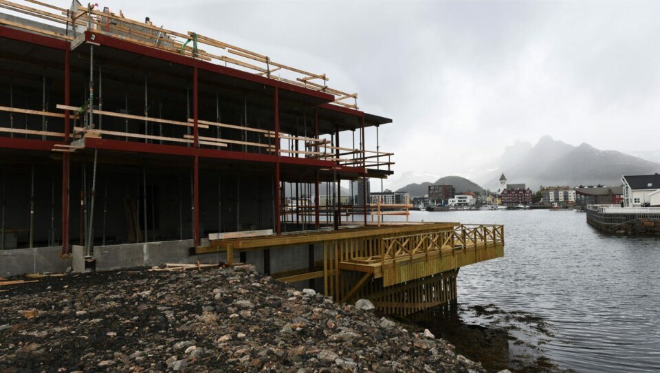 Svolvær Blikkenslagerverksted har fått kontrakten med ventilasjon på dette boligprosjektet sentralt i Svolvær.Illustrasjonsfoto