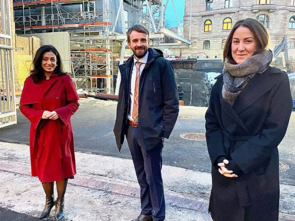 Arbeids- og inkluderingsminister Hadia Tajik, næringsminister Jan Christian Vestre og kunnskapsminister Tonje Brenna.