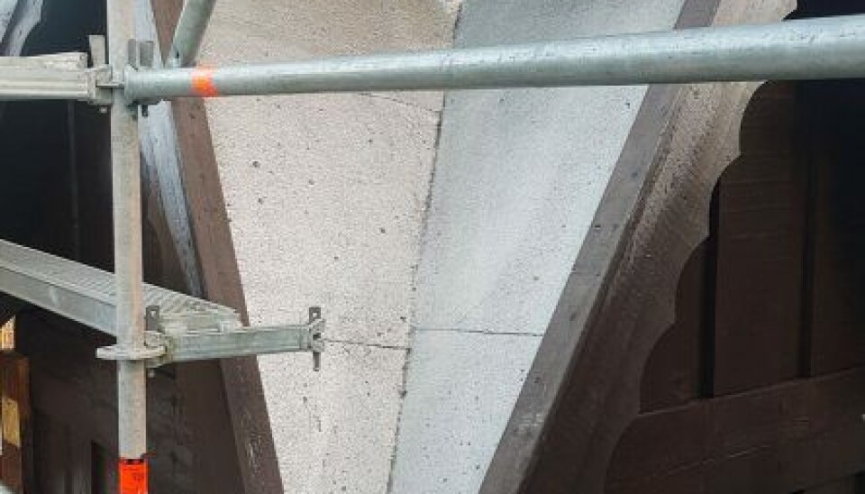 Her er taket som skivetekkingen skulle legges på.