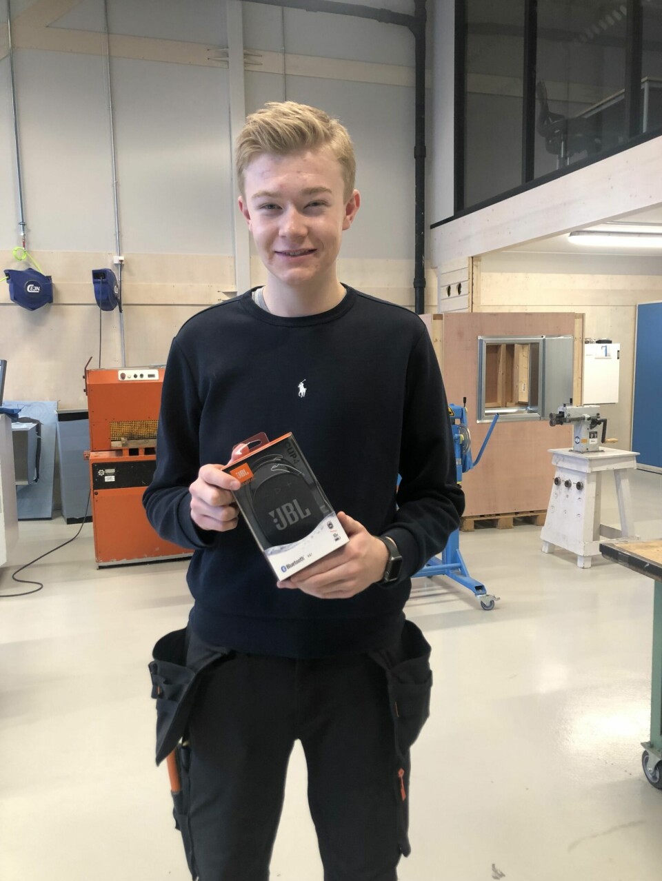 Sigurd Hollum, elev ved vg2 KEM ved Tiller videregående skole, kom på 2. plass i konkurransen.