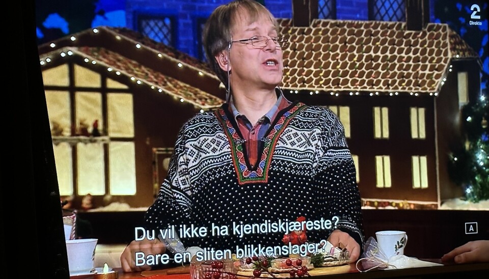 Asbjørn Brekke i Asbjørns Julekalender på TV2 spurte ut Vegard Harm og fikk nevnt blikkenslagerfaget flere ganger.