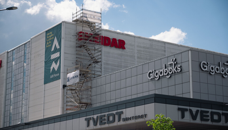 Slik så Tvedtsenteret ut før arbeidene startet.